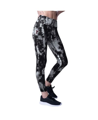 MSX by Michael Strahan Women's Black Atlanta Falcons Serena Tie-Dye Leggings