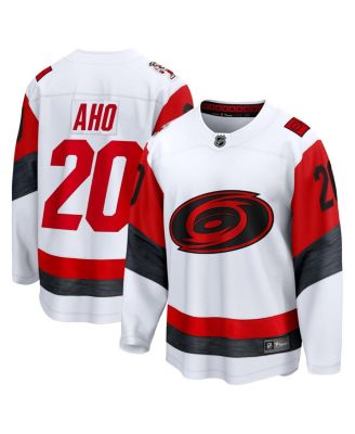 Fanatics Men's Sebastian Aho White Carolina Hurricanes Away Breakaway Jersey