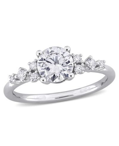 Macy's Moissanite (1 ct. t.w.) Ring in Sterling Silver