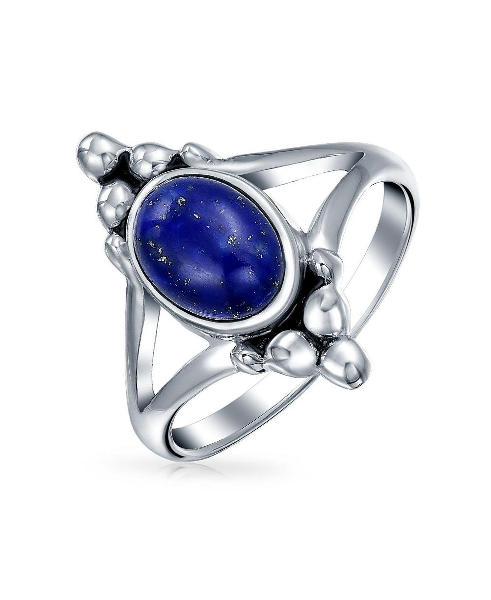 Кольцо Bling Jewelry в стиле бохо Bali из натурального камня и стерлингового серебра