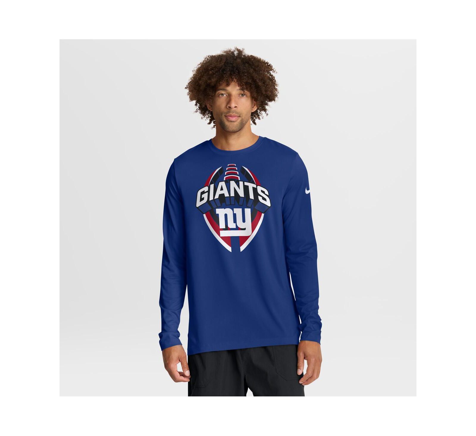 Nike Men's Royal New York Giants Primetime Legend Icon Performance Long Sleeve T-Shirt