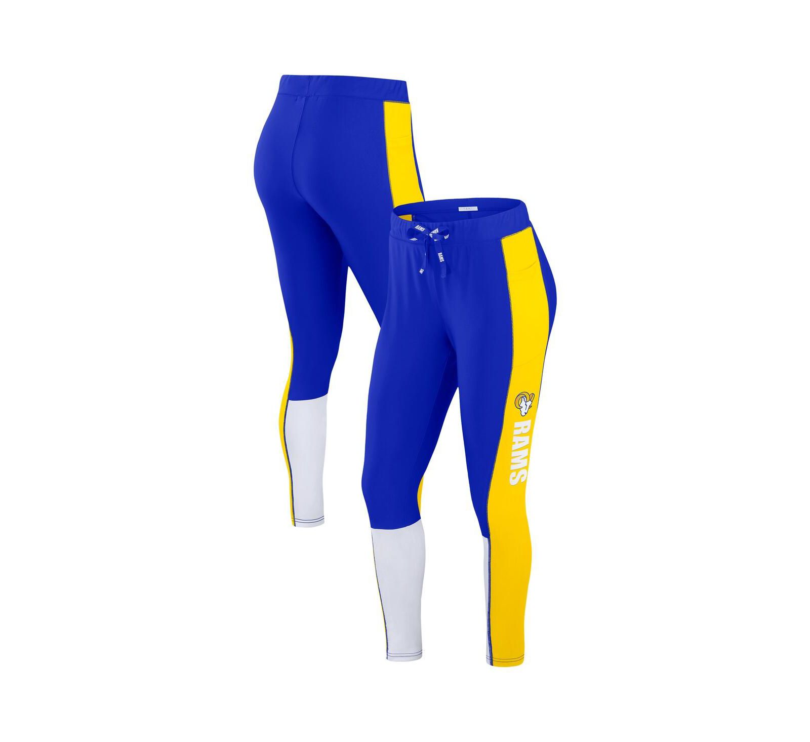 WEAR by Erin Andrews Women's Royal/Gold Los Angeles Rams Color-Block Leggings