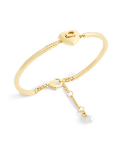 Браслеты-каффы COACH Gold Plated Heart