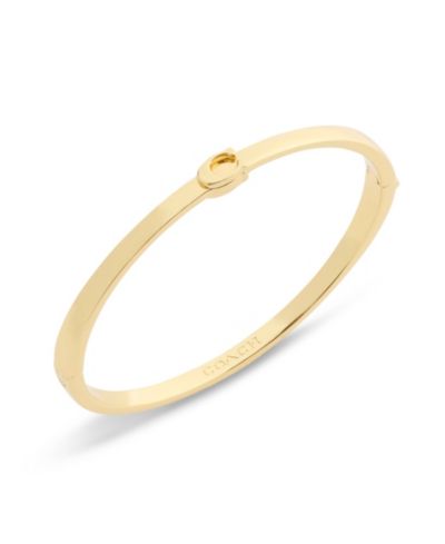 Браслеты COACH Minimal Hinged Bangle