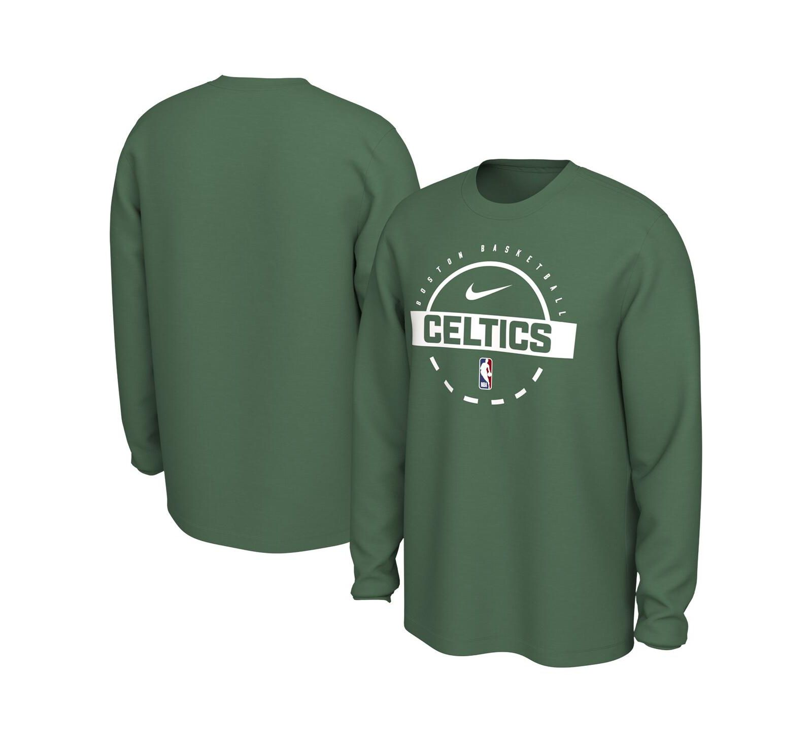 Мужская футболка Nike Boston Celtics Authentic Long Sleeve Practice T-Shirt Kelly Green