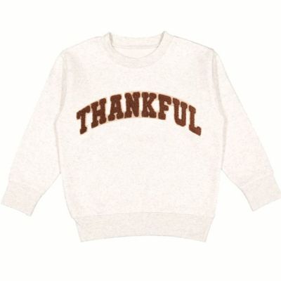 Детская толстовка Sweet Wink для мальчиков с нашивкой Thankful Patch в стиле varsity к Дню благодарения