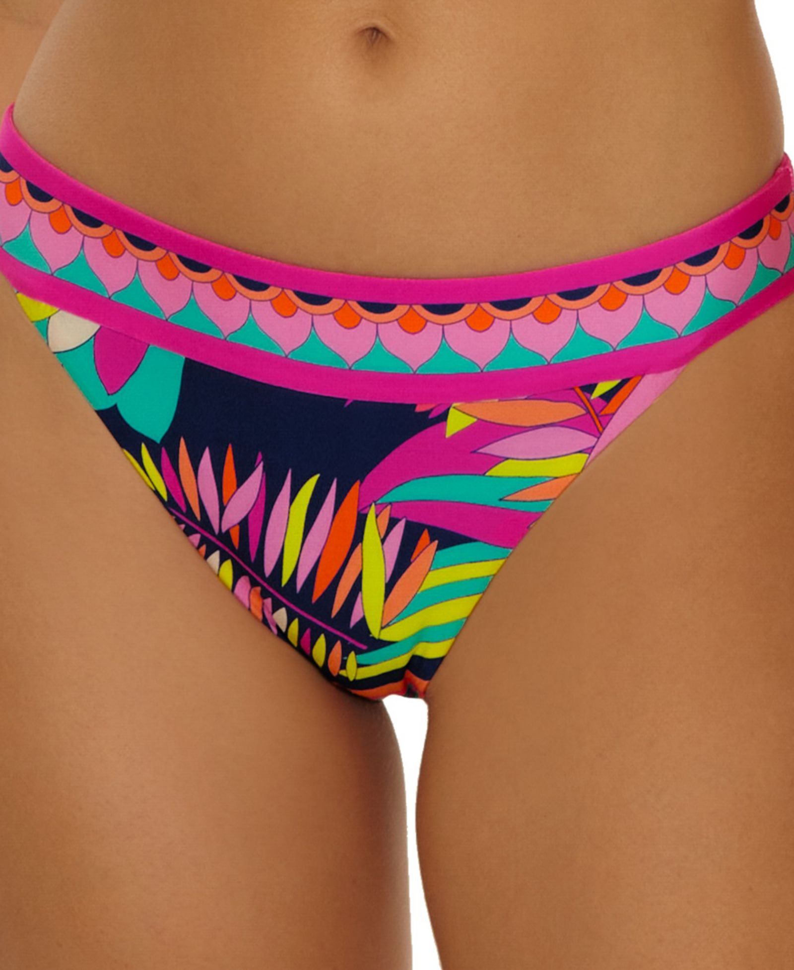 Женские плавки Trina Turk Women's Paralia Reversible Banded Hipster Bottoms