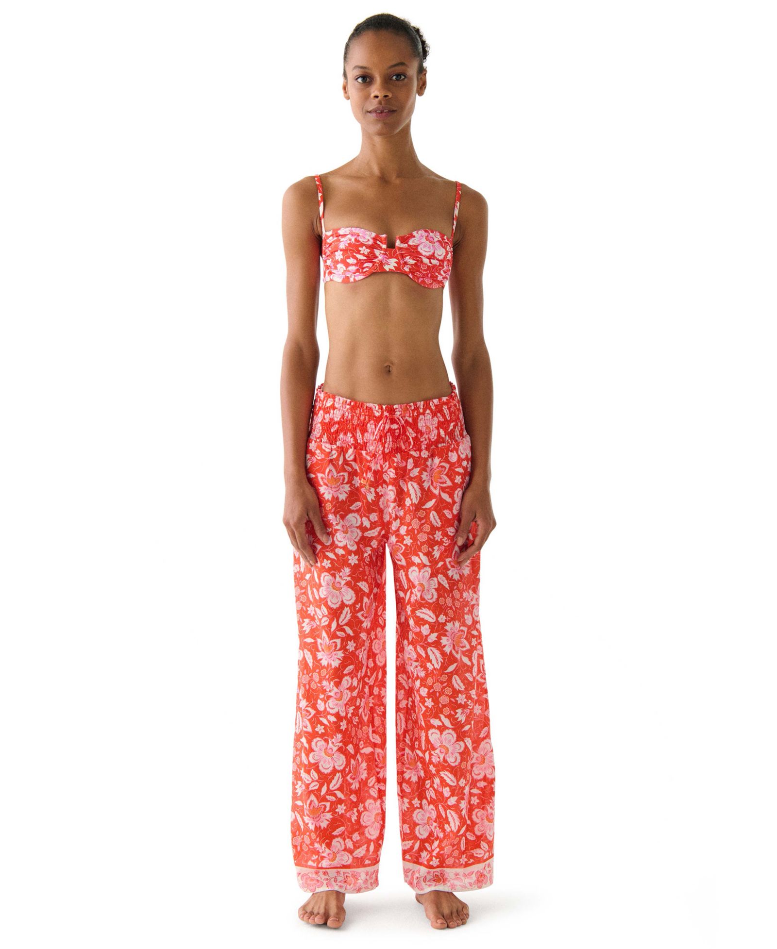 Женские брюки для плавания kate spade new york Floral Wide-Leg Cover-Up