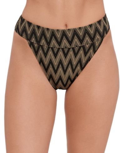 Steve Madden Women's Banded High Waist Swim Bottoms