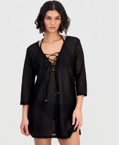 Женский туник-накидка J Valdi Lace-Up Cover-Up