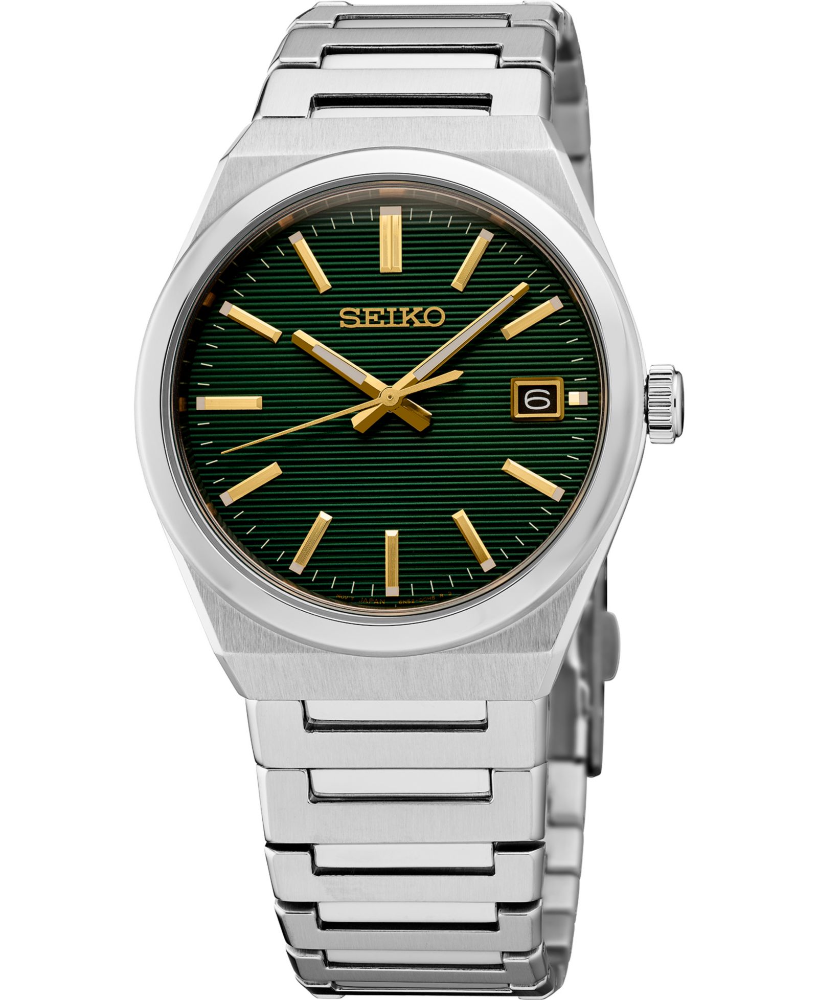 Мужские часы Seiko Essentials Silver Stainless Steel Bracelet, 38.9mm