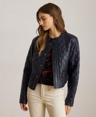 Lauren Ralph Lauren женский укороченный жакет с ромбовидной стёжкой