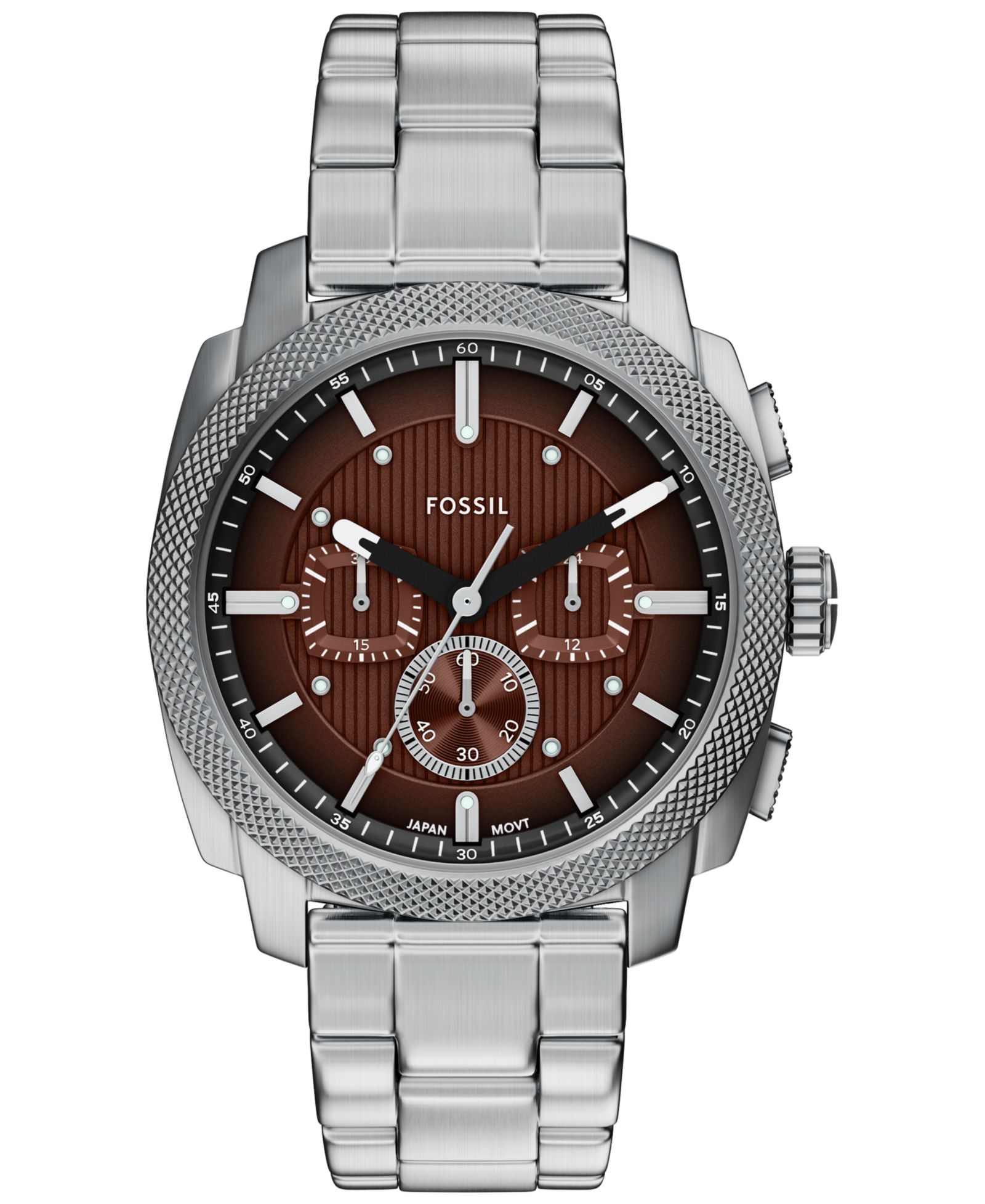 Fossil Мужские хронограф часы Machine из нержавеющей стали 44mm