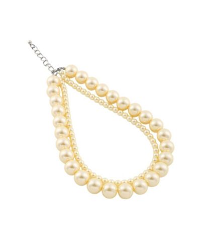 Многослойное ожерелье SOHI White Jackie