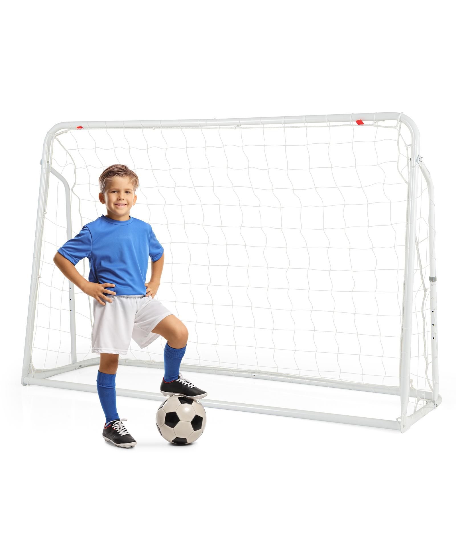 2-in-1 Kids Soccer Rebounder and Soccer Goal with Adjustable Height