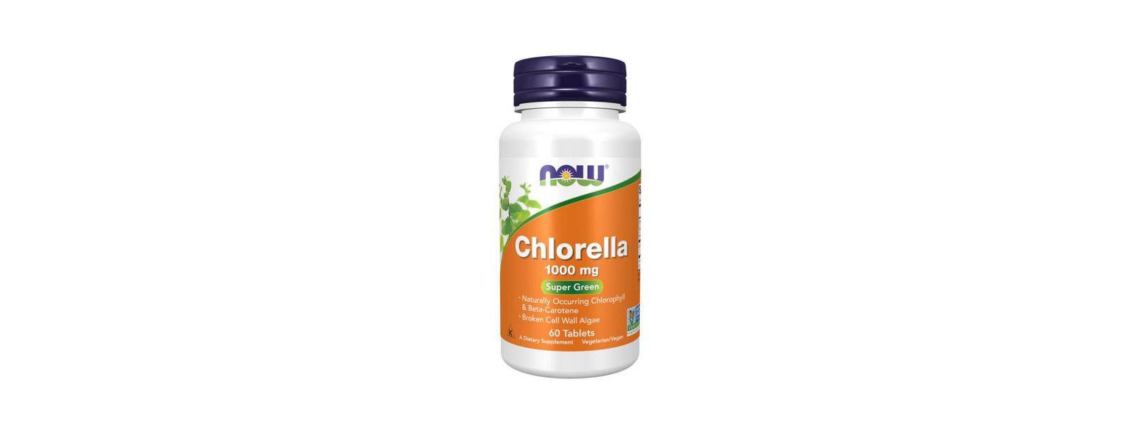NOW Foods Хлорелла, 1000 mg, 60 Tabs