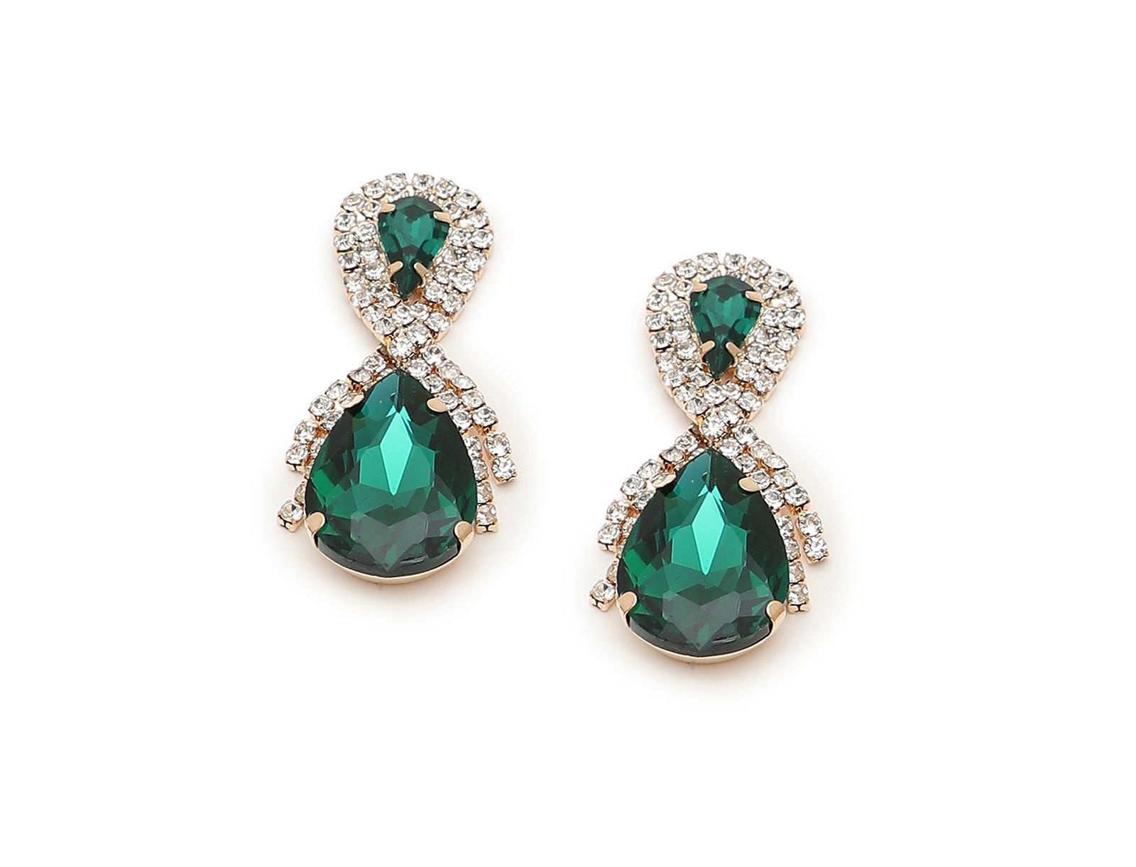 Серьги SOHI Teardrop Stone Drop