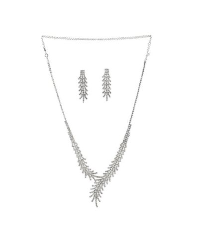 Женский ювелирный набор SOHI Silver Bling Drop Jewellery Set