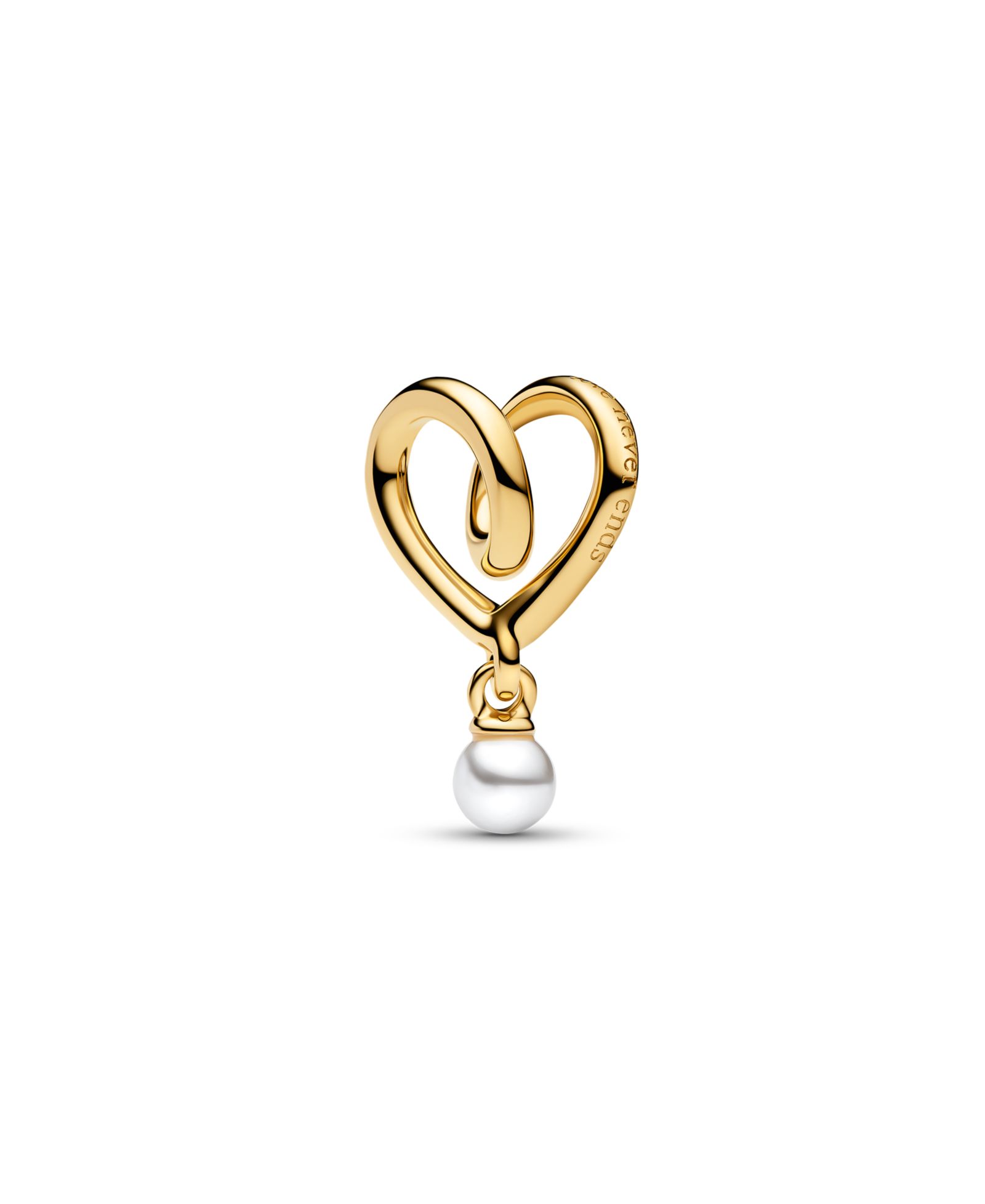 Pandora Gold Plated Wrapped Heart Charm