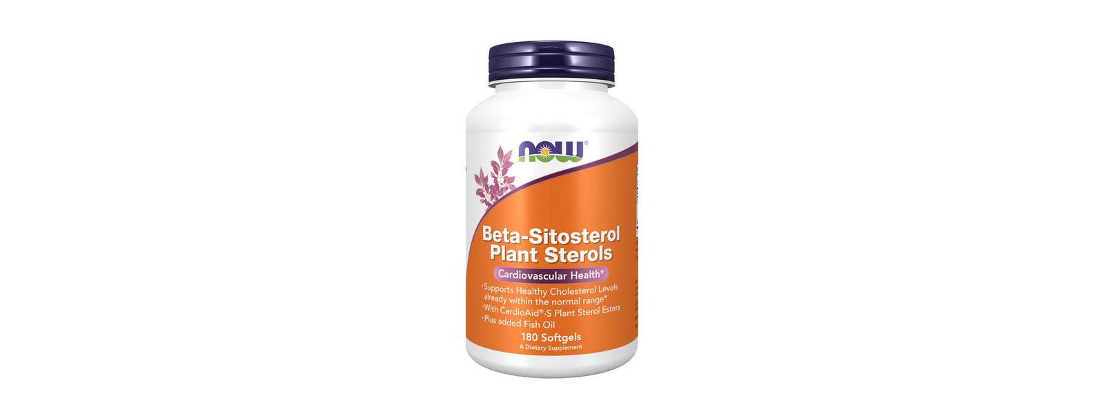 Растительные стеролы NOW Foods Beta-Sitosterol, 180 SOFTGELS
