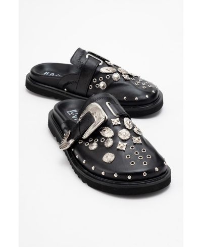 Женские кожаные сандалии Forever & Always Shoes Maril с пряжкой