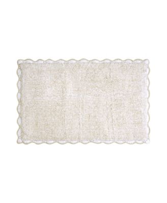 Хлопковый коврик для ванной Laura Ashley Heathered Crochet Border, 20" x 32"