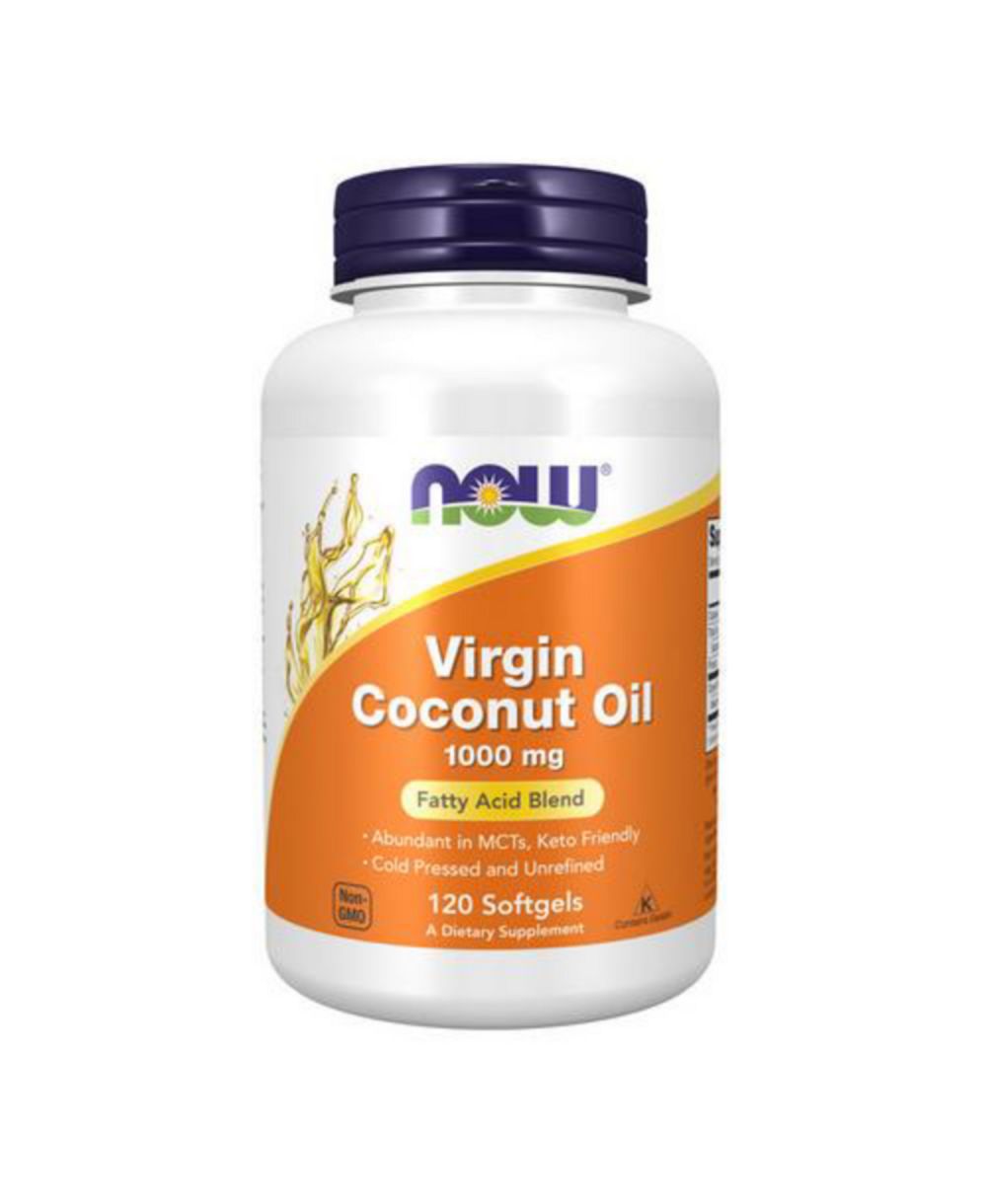 NOW Foods кокосовое масло Virgin, 1000 mg, 120 Softgels