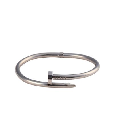 SOHI Silver Screw Bangle Bracelet