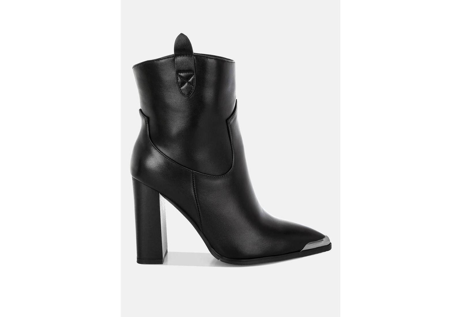 London Rag Women's Hatter Pointed Toe Faux Leather Boots