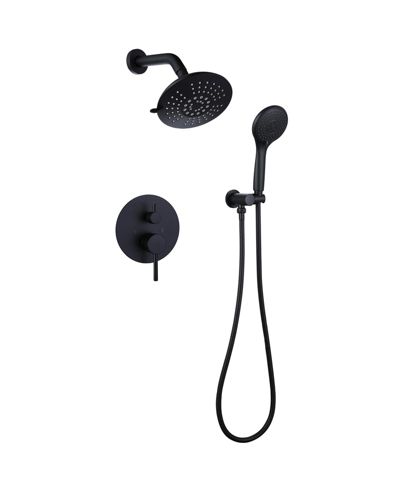 Greenspring High Pressure Round 2-Spray Shower Faucet with Valve