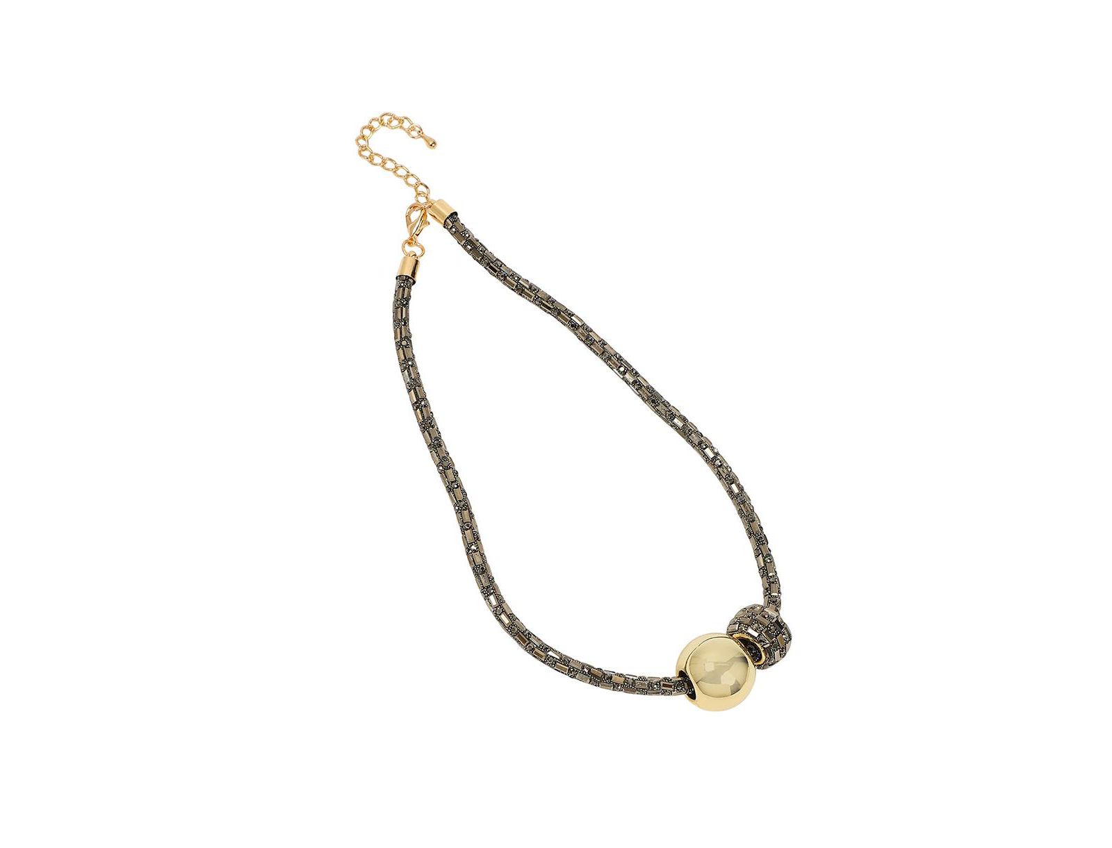 SOHI Gold Mirror Collar Necklace