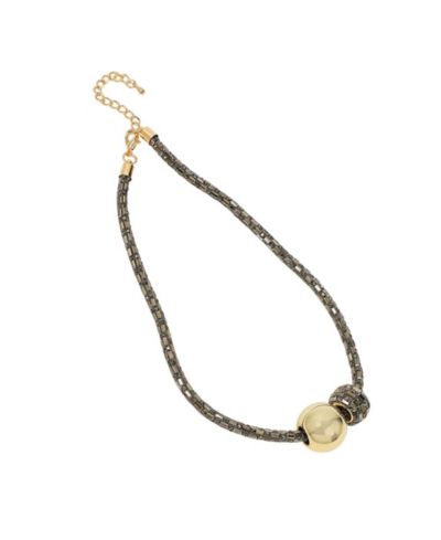 SOHI Gold Mirror Collar Necklace