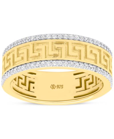 Кольцо с бриллиантом Macy's (1/4 ct. t.w.) в позолоченном стерлинговом серебре 14k