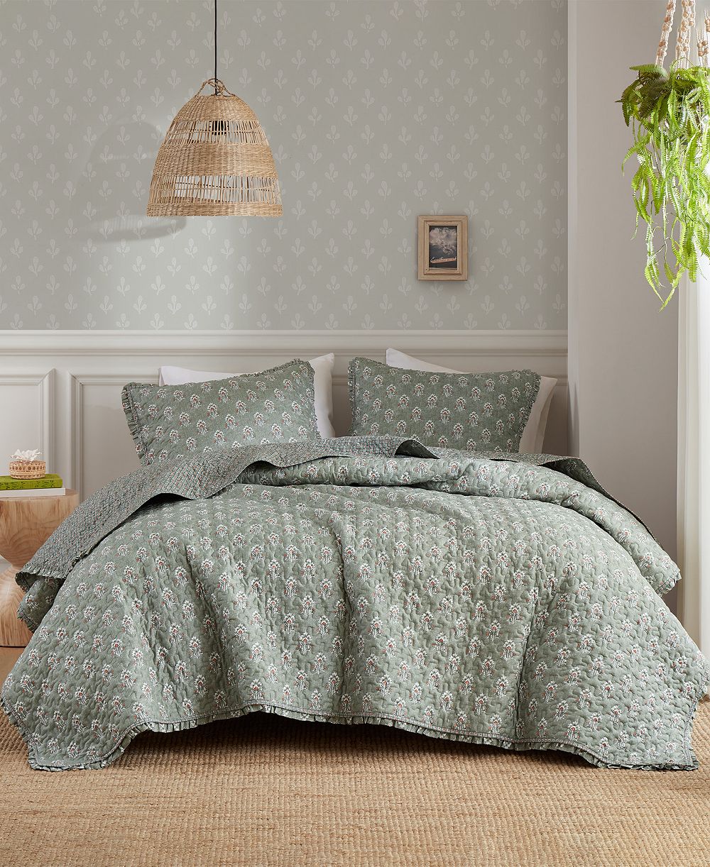 Madison Park Linwood Ruffle 3-Pc. Quilt Set, King/California King
