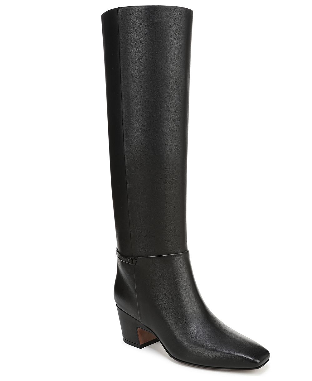 Franco Sarto Women's Sorelina Wide Calf Square Toe Zip Tall Boots