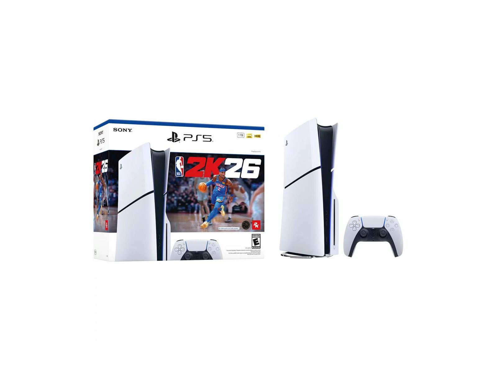 Sony PlayStation 5 Slim Disc Edition Console - NBA 2K26 Bundle