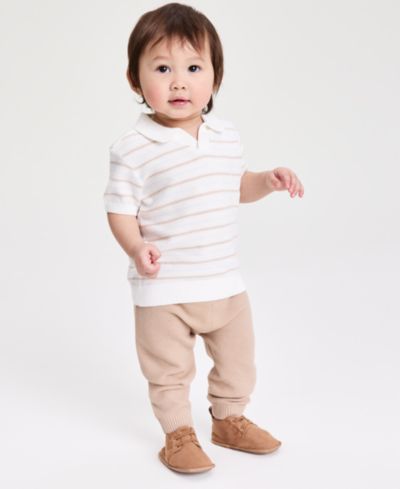 First Impressions Baby's First Special Moments Baby Boys' Sweater-Knit Polo Set, Macy's Exclusive