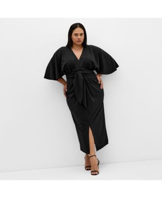 Женское платье CITY CHIC Plus Size Briella Tie Front Midi
