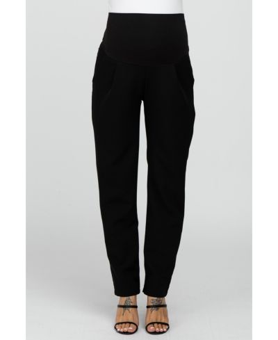 Pinkblush Women's Black Pleated Relax Fit Pants