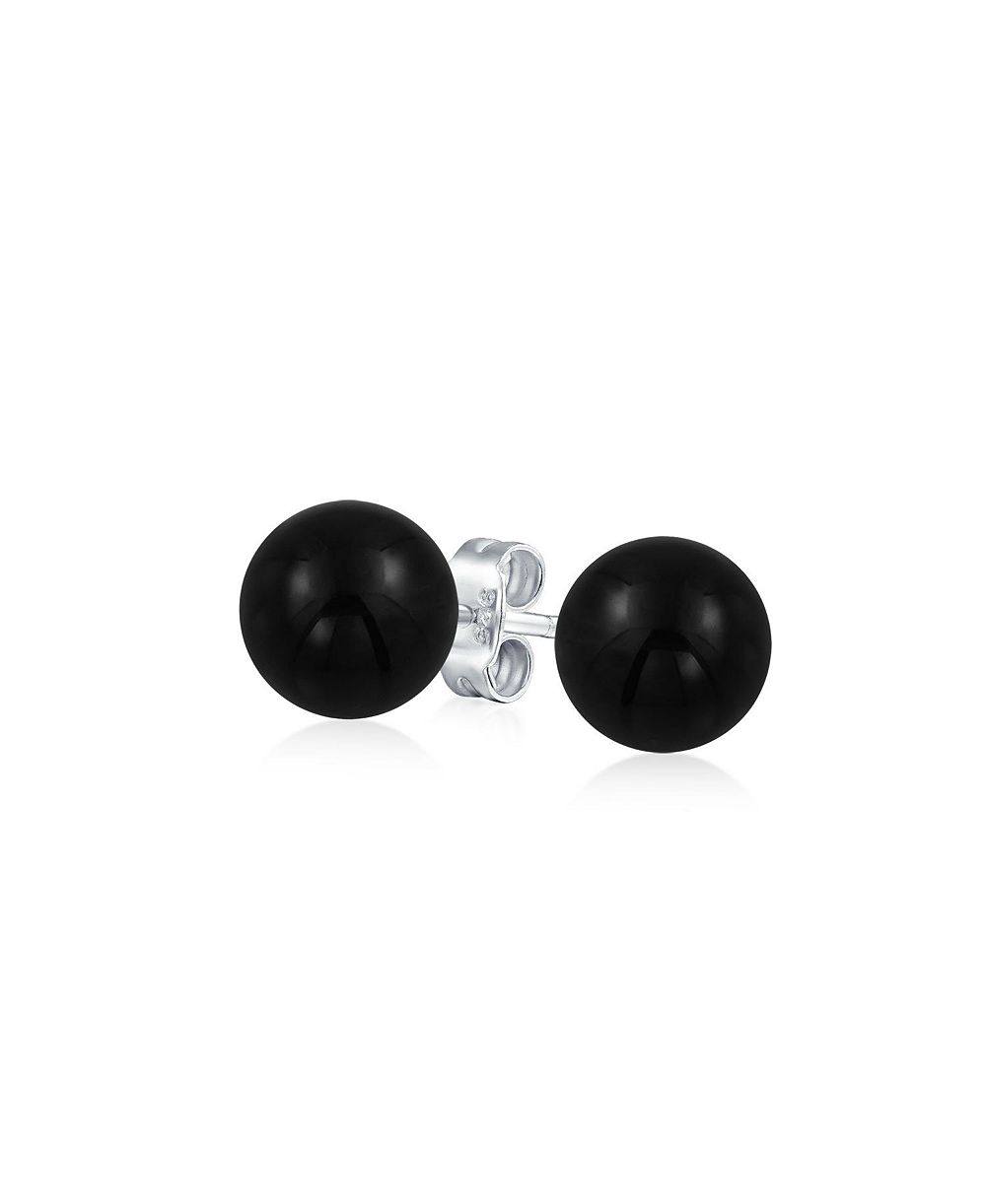 Bling Jewelry Red Coral Stud Earrings Sterling Silver