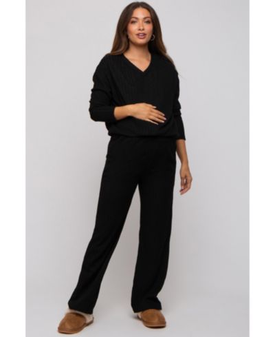 Женский комплект пижам Pinkblush Beige Ribbed Soft Knit с длинным рукавом