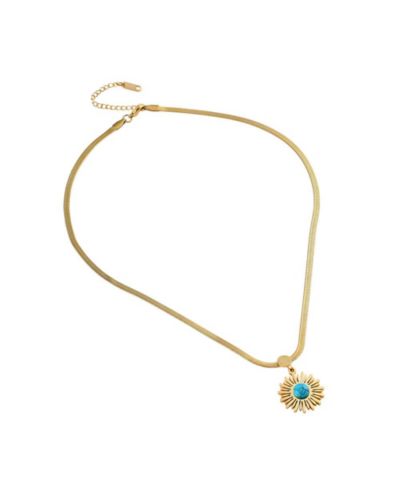 SOHI Gold Soleil Pendant Necklace