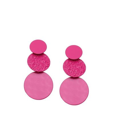 SOHI Women's Dented Drop Earrings