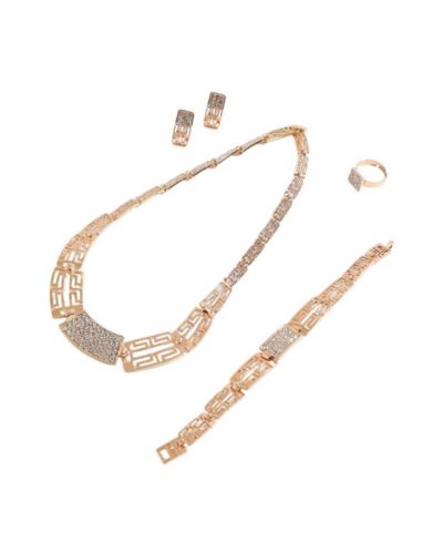 SOHI Gold Plated Stones Jewellery Set