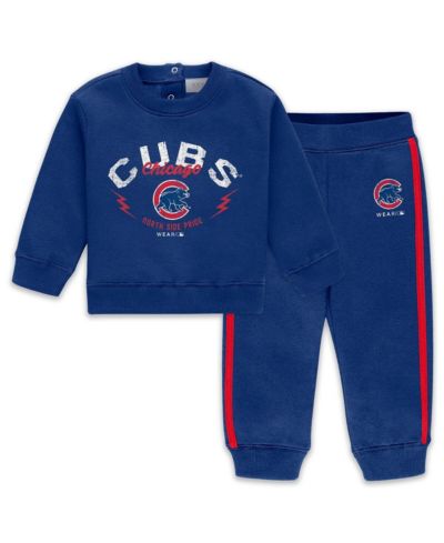 Детский набор WEAR by Erin Andrews для новорожденных: флисовая кофта и брюки, Royal Chicago Cubs