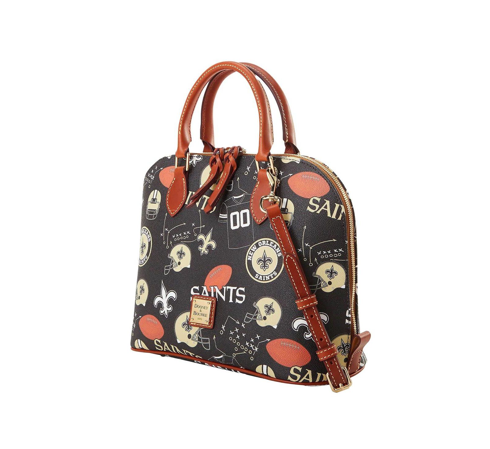 Сумка-саквояж Dooney & Bourke New Orleans Saints Game Day Zip Satchel