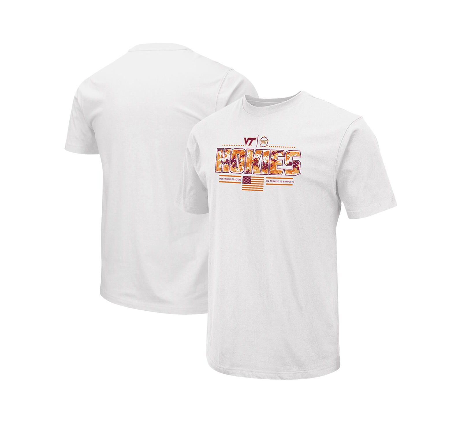 Colosseum Men's White Virginia Tech Hokies OHT Military Appreciation White Effect T-Shirt