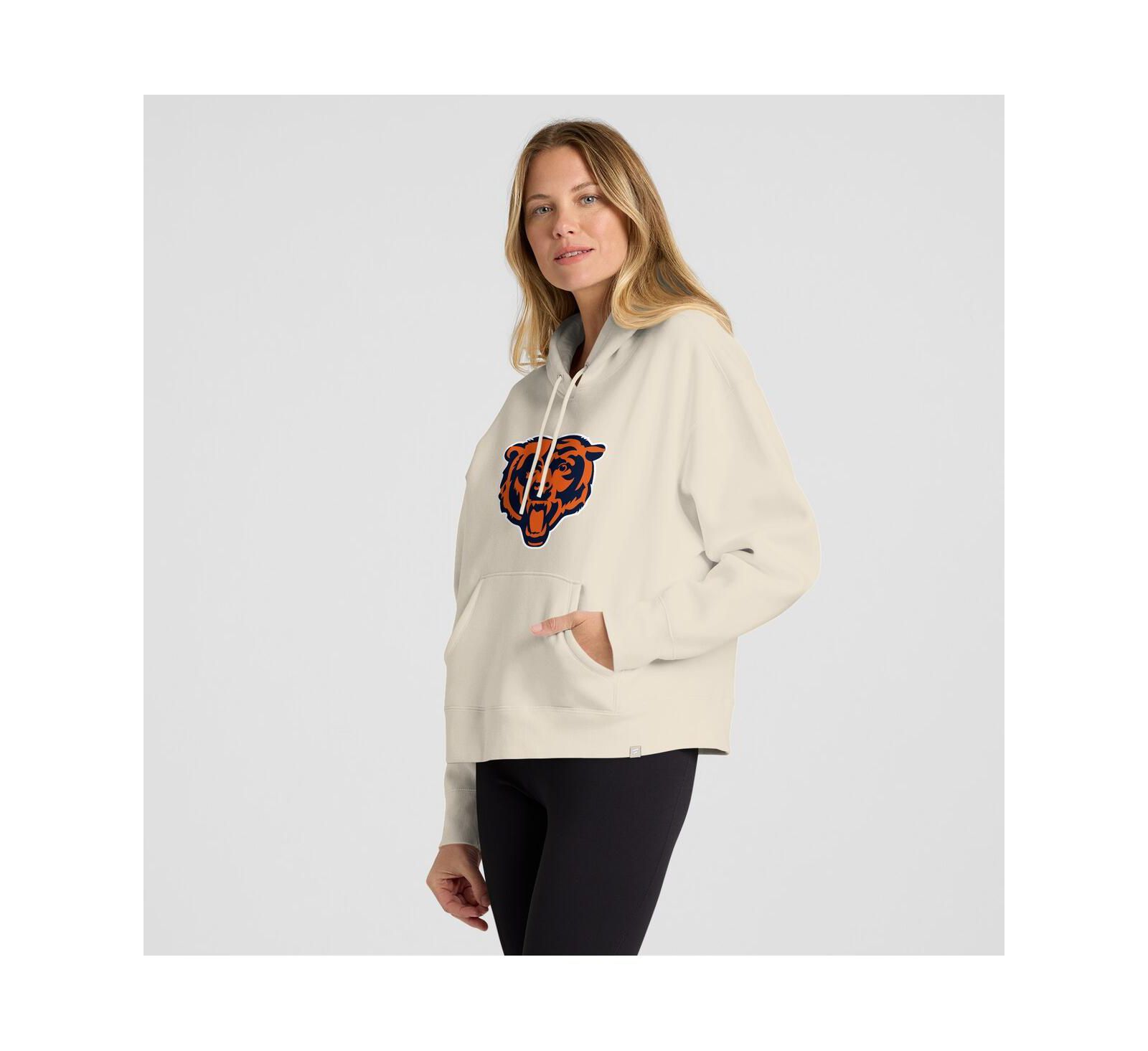 Женское худи Fanatics Chicago Bears Dove Legacy, кремовое, с надписью