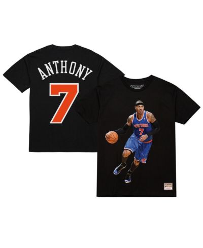 Mitchell & Ness Men's Carmelo Anthony Black New York Knicks Ultimate Player Name & Number T-Shirt