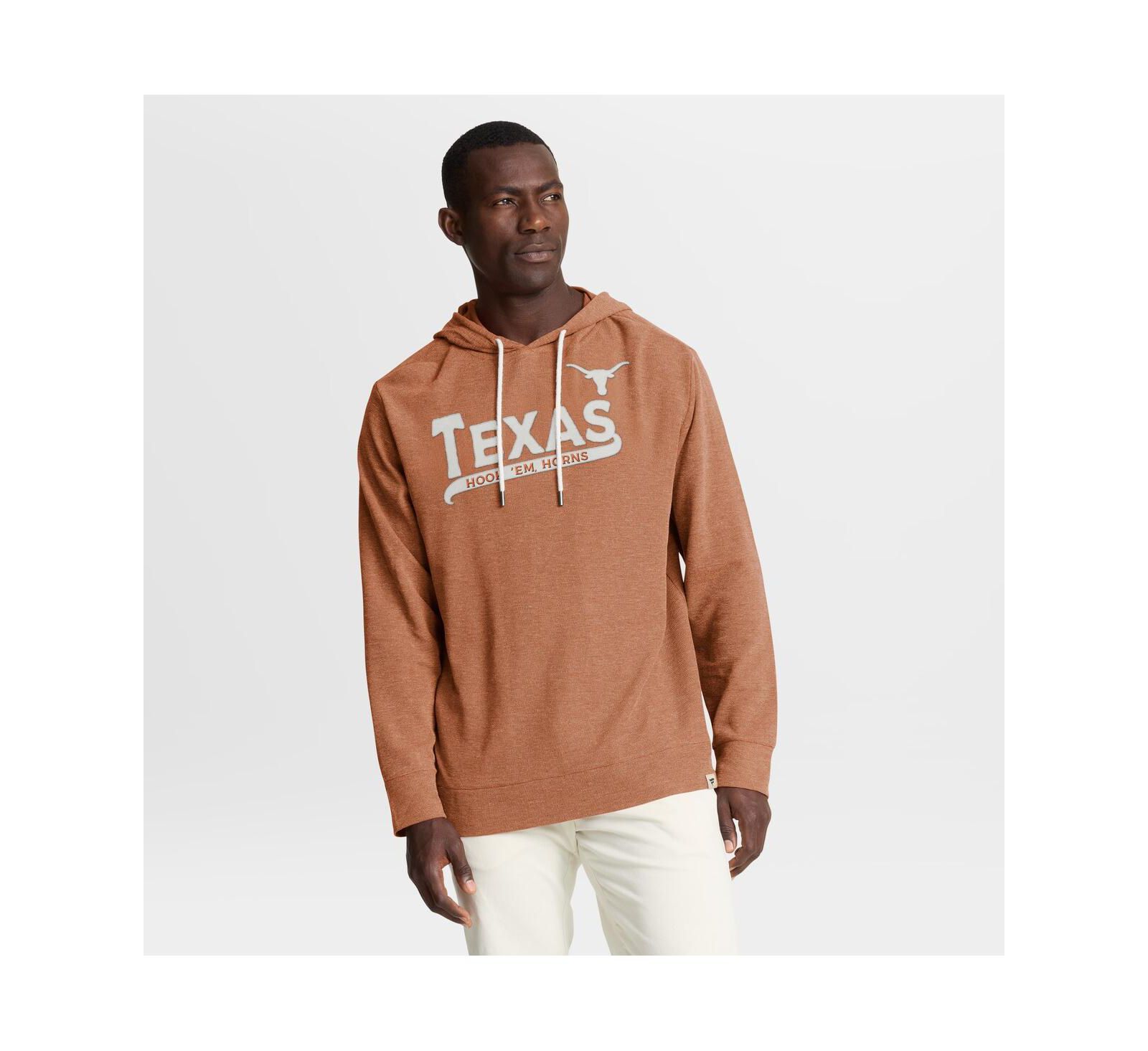 Мужская футболка Fanatics Texas Orange Texas Longhorns Hometown Premium Huddle Up Long Sleeve Hoodie T-Shirt